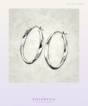 Minimalist Hoops - 925 silver earrings - Silvernila